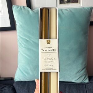 Threshold Pink Taper Candles Set